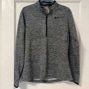 Nike Gold Women's Quarter Zip Size Small Gray/Black